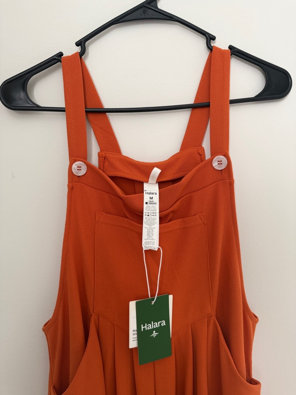 HALARA Rust-Orange Wide Leg Jumpsuit - Picture 2 of 2